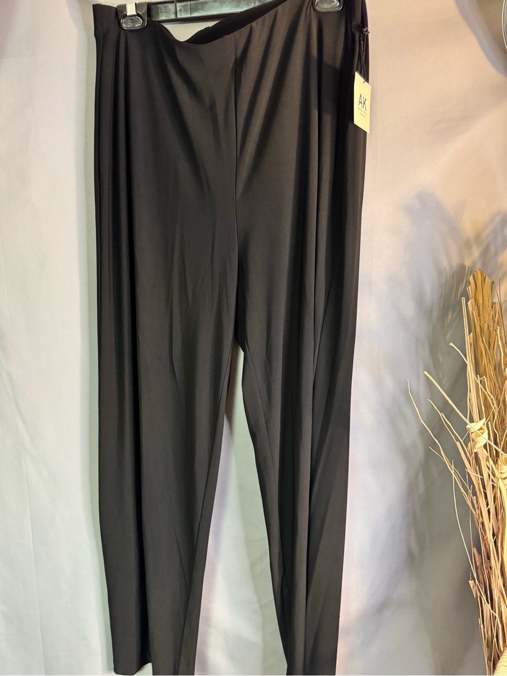 Anne Klein Black Straight Leg Pants